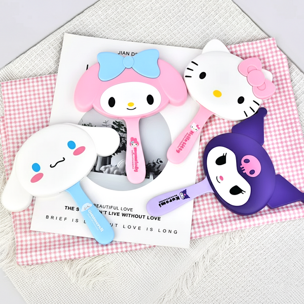 Sanrio Mirror + Comb Vanity Set - Kuromi