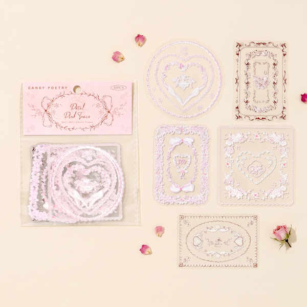 Lace Poetry Stickers