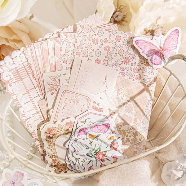 Large Floral Scrapbooking Paper Set