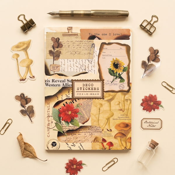 Large Vintage Deco Sticker Book