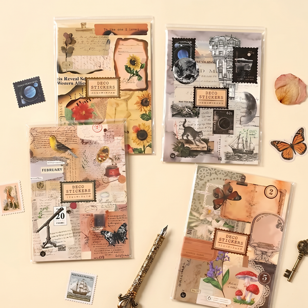 Large Vintage Deco Sticker Book