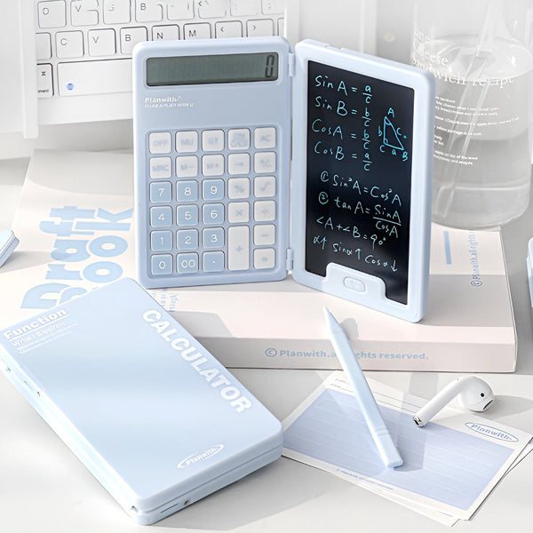 Math Mate – Dual Screen Calculator with One-Tap Erase Writing Pad