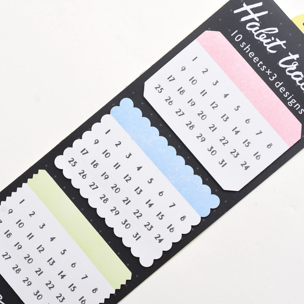 Midori Habit Tracker Sticky Notes - Colorful