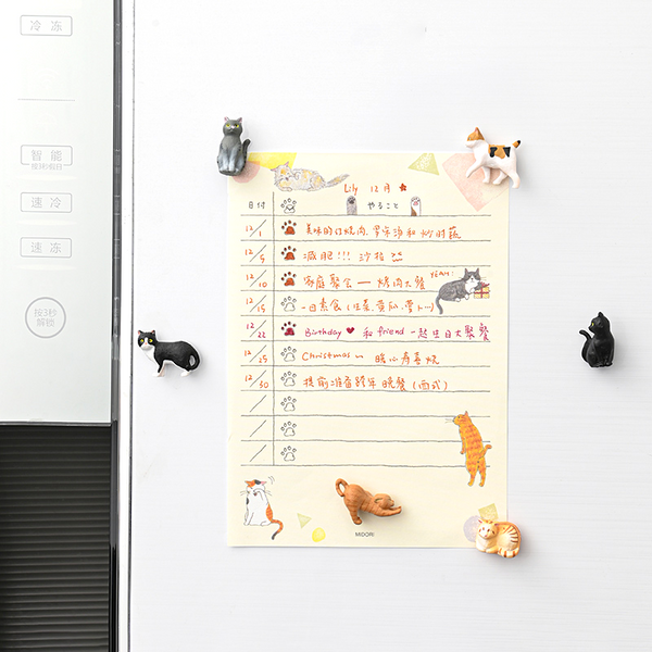 Midori To-Do List Memo Pad - Cats