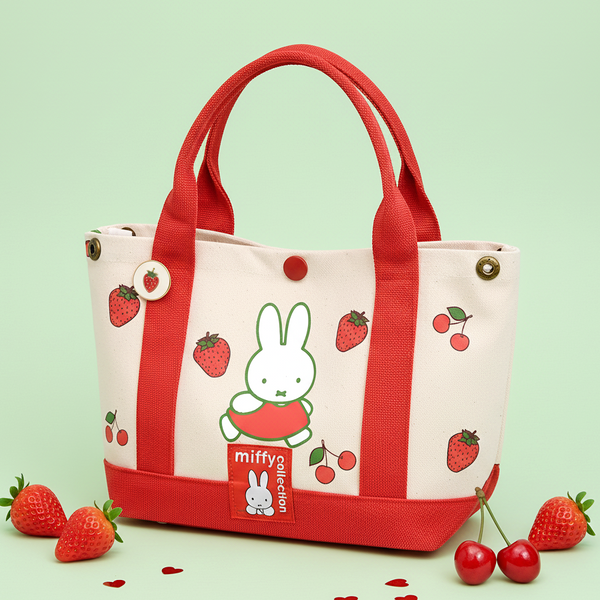 Miffy Berry Bliss Canvas Tote