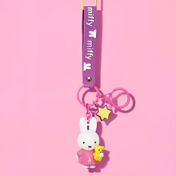 Miffy Bubble Blush Charm Keychain - Limited Quantity
