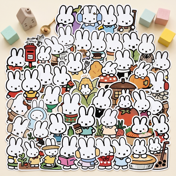 Miffy Bunny Stickers - Set of 60