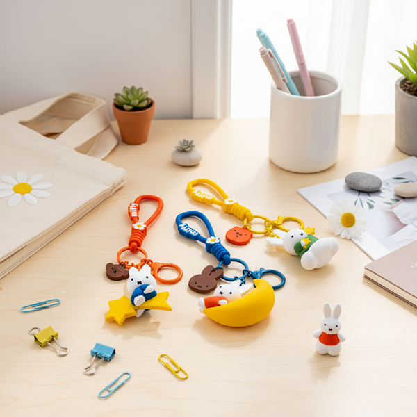 Miffy Moon & Star Friends Keychain