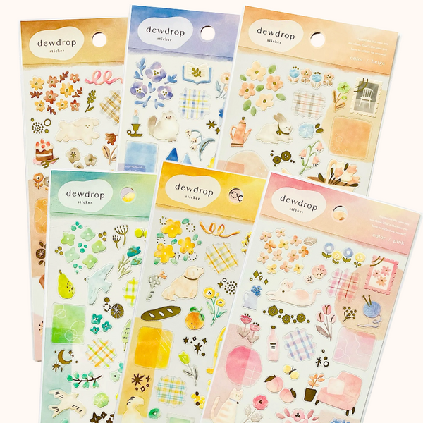 Mind Wave Dew Drop Stickers