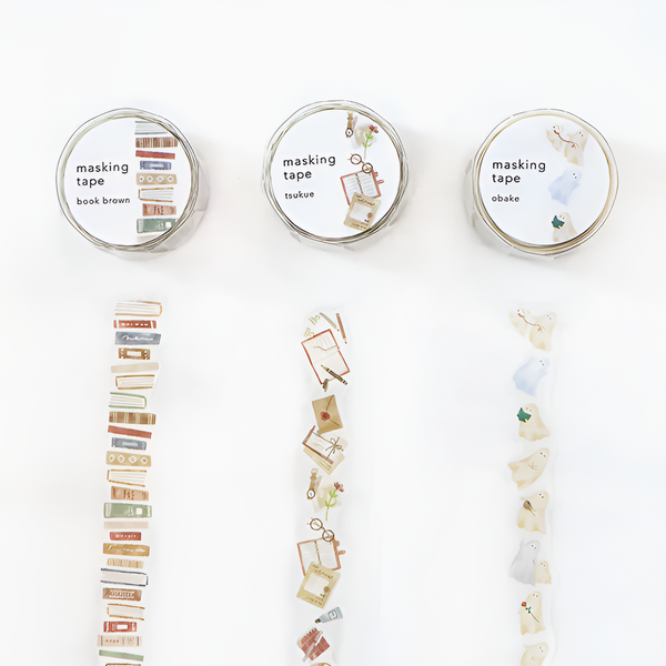 Mind Wave Die-Cut Masking Tape - Books