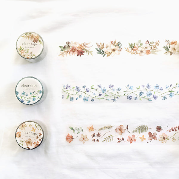 Mind Wave Lyric Series Clear Washi Tape - Flower Bouquet