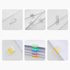 Mini Colorful Transparent Paper Clips - Set of 5