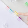 Mini Colorful Transparent Paper Clips - Set of 5