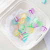 Mini Colorful Transparent Paper Clips - Set of 5