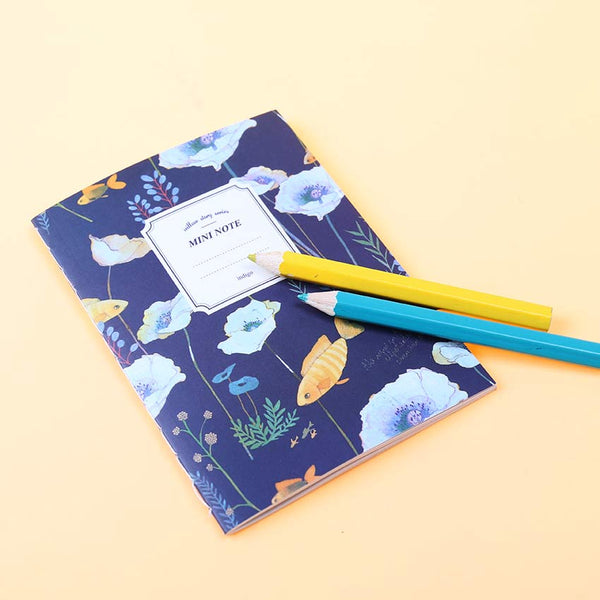INDIGO Mini Floral Notebook