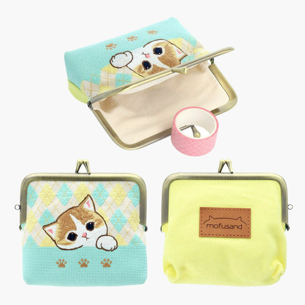 Mofusand Kiss-Lock Purse - Mint