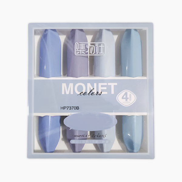 Monet Colors Aesthetic Highlighters - Set of 4