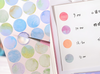 Monet Garden Watercolor Dot Stickers - Set of 6 Sheets