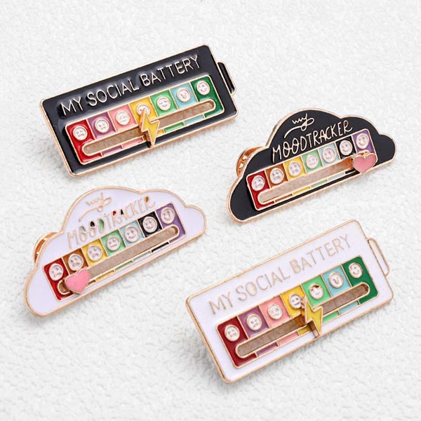 Mood Tracker Enamel Pin