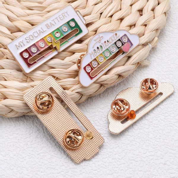 Mood Tracker Enamel Pin