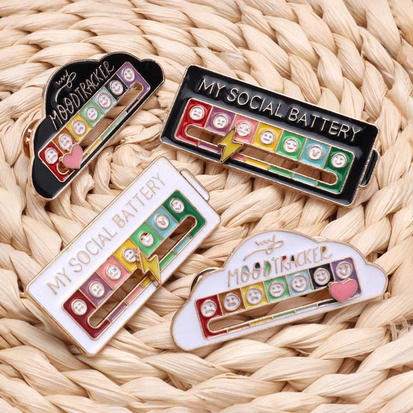 Mood Tracker Enamel Pin