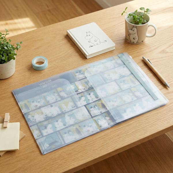 Moomin A4 Clear Book - Moomin On The Riviera