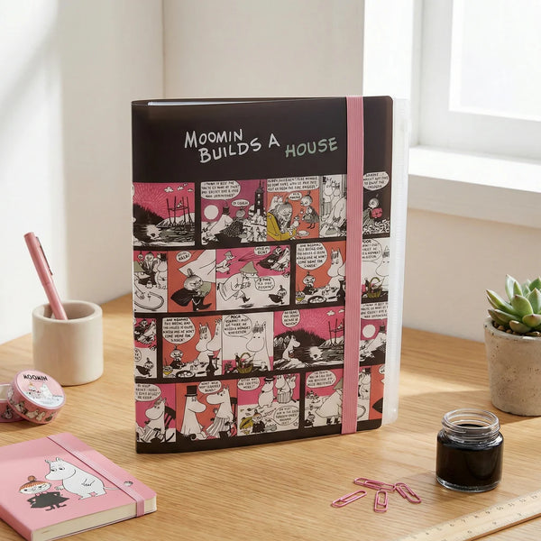 Moomin A4 Clear Book - Moomin Builds A House