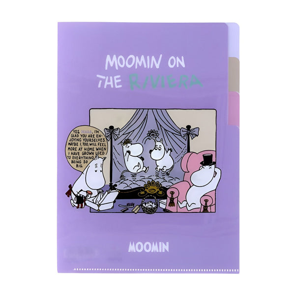 Moomin A5 Folder With Dividers - Moomin On The Riviera