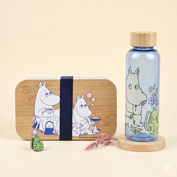 Moomin Bamboo Lid Water Bottle