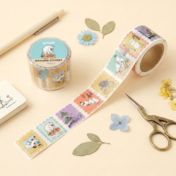 Moomin Washi Sticker Roll - Blue