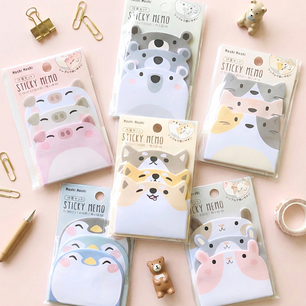 Moshi Moshi Animal Sticky Memo Pad