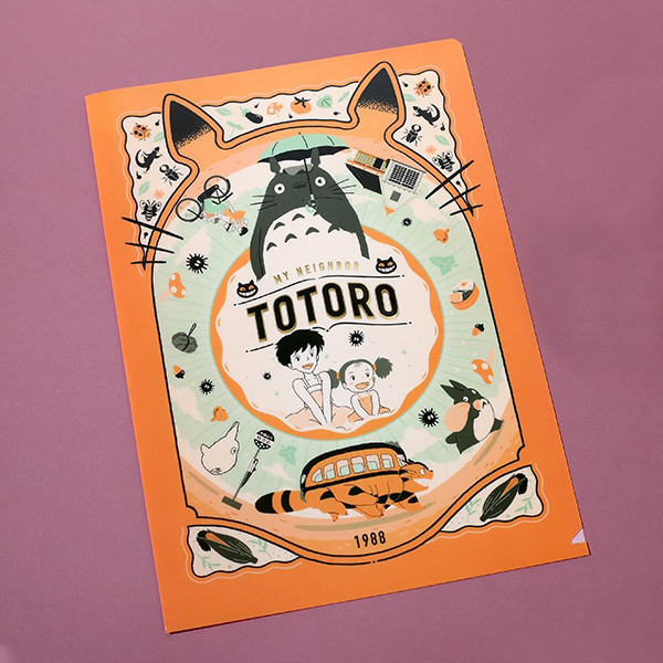 Movic Retro Frame Clear Folder - My Neighbor Totoro