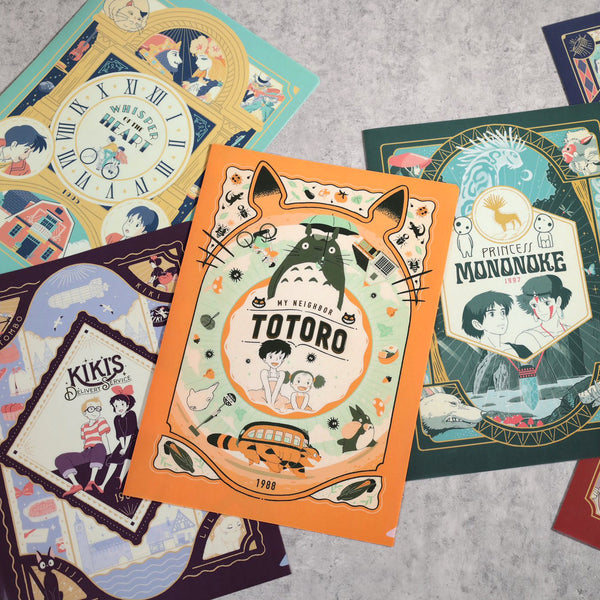 Movic Retro Frame Clear Folder - My Neighbor Totoro