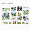 Nature in Seasons Large Clear Stickers