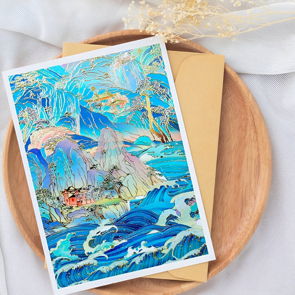 Nippon Landscapes Clear Masking Tape - Extra Wide