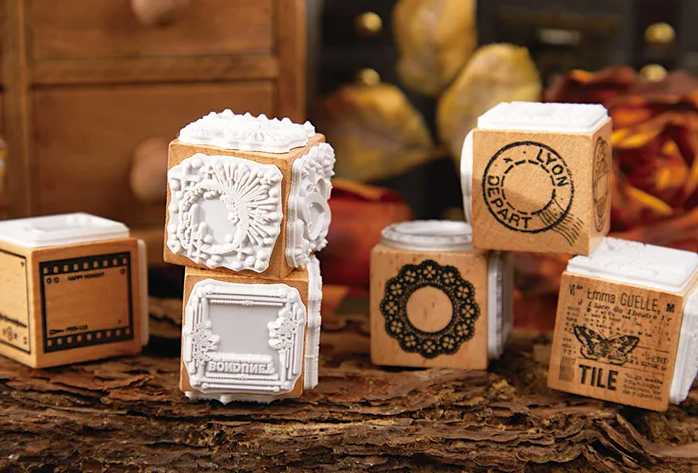 Nostalgia Craft Threefold Stamp Cube – Kawaii Stationery Shop