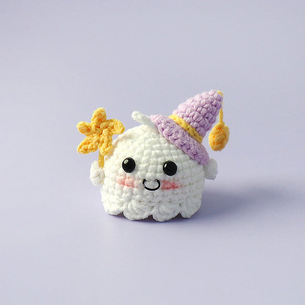 Not-so-Scary Cute Ghost Crotchet Keychain