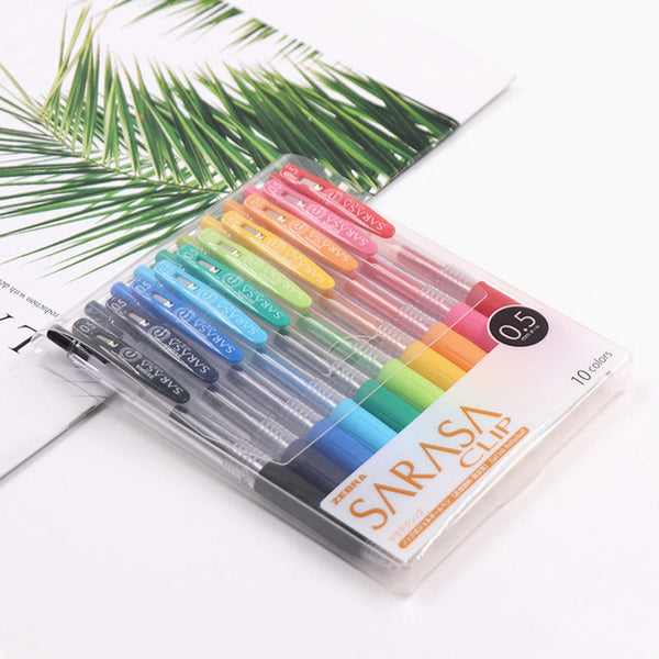 Zebra Sarasa Clip Color Gel Pen Set