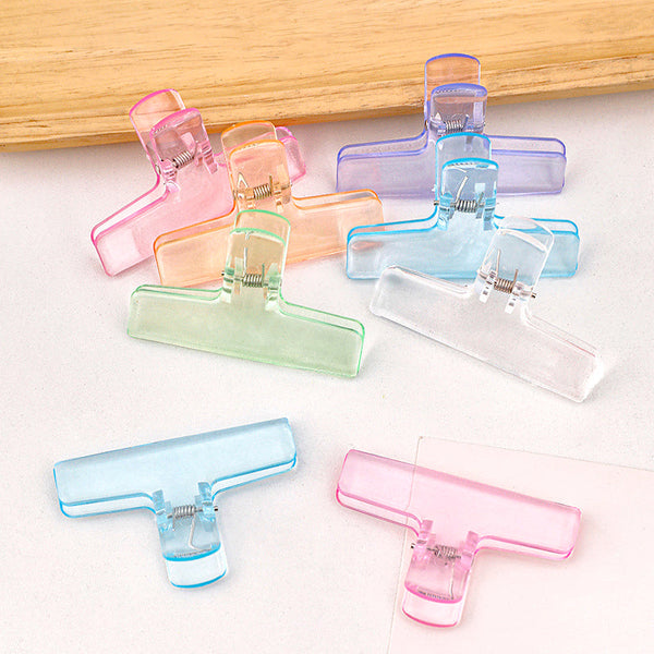 Pastel Frosted Book & Paper Clips