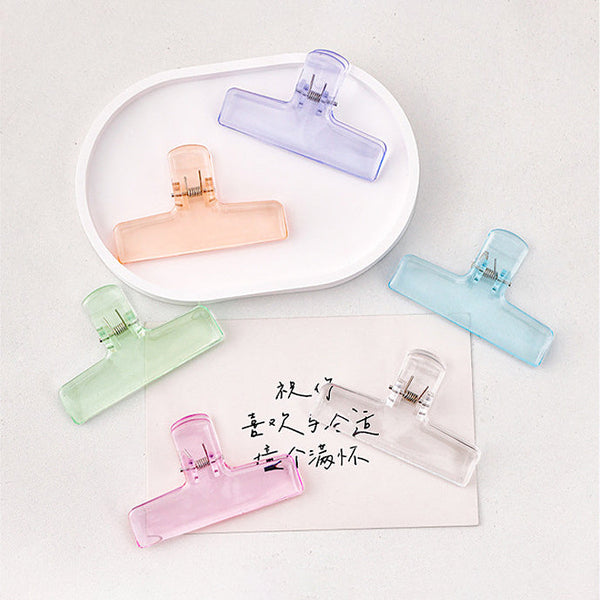 Pastel Frosted Book & Paper Clips