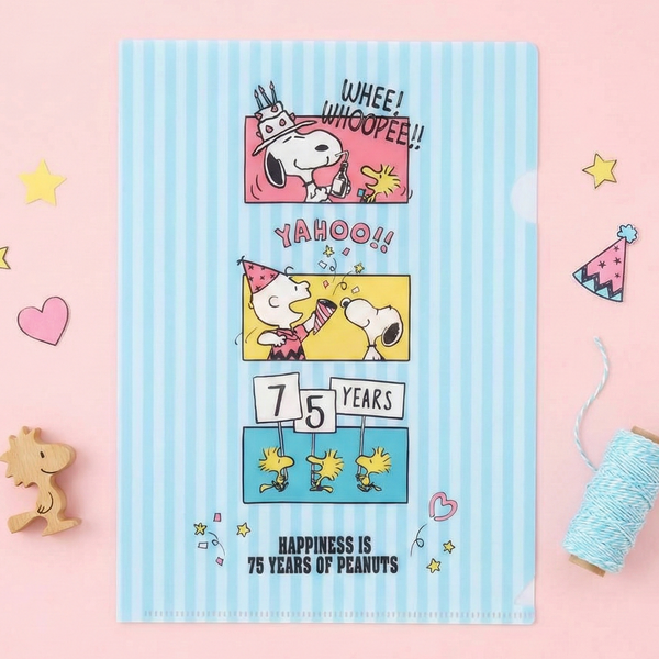 Peanuts Snoopy A5 Folder - Birthday Party - Limited 75th Anniversary Edition
