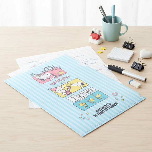 Peanuts Snoopy A5 Folder - Birthday Party - Limited 75th Anniversary Edition