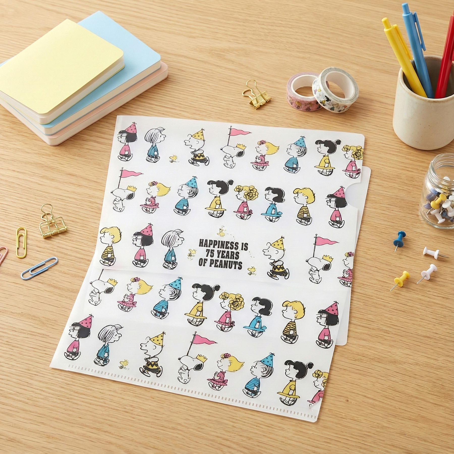 Peanuts Snoopy A5 Folder - Happy March - Limited 75th Anniversary ...