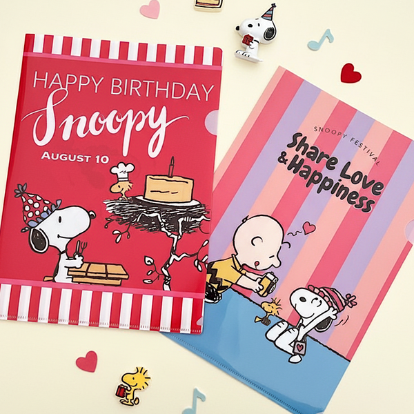Peanuts Snoopy A4 Folder - Share Love & Happiness