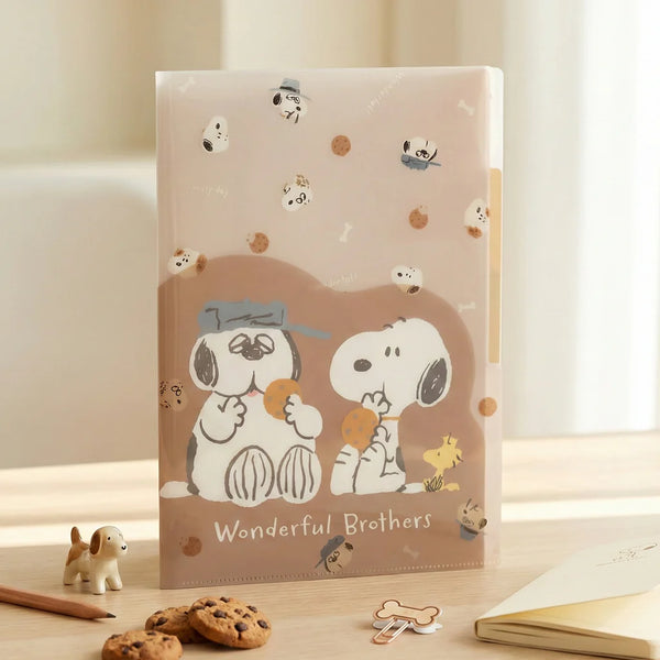 Peanuts Snoopy A4 Folder With Dividers - Cookies