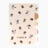 Peanuts Snoopy A4 Folder With Dividers - Snoopy & Cuddly Bears - Brown