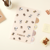 Peanuts Snoopy A4 Folder With Dividers - Snoopy & Cuddly Bears - Brown