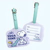 Peanuts Snoopy Acrylic Luggage Tag - Chill Series - Yoga Time