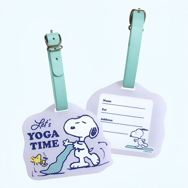 Peanuts Snoopy Acrylic Luggage Tag - Chill Series - Yoga Time