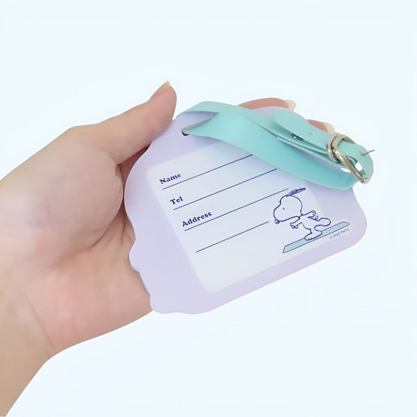 Peanuts Snoopy Acrylic Luggage Tag - Chill Series - Yoga Time